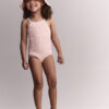 Toddler Girl Smocked One-Piece Swimsuit - Light Pink 9 Toddler Girl Smocked One-Piece Swimsuit - Light Pink
