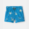 Toddler Boy Dinosaur Soccer Mesh Shorts - Blue