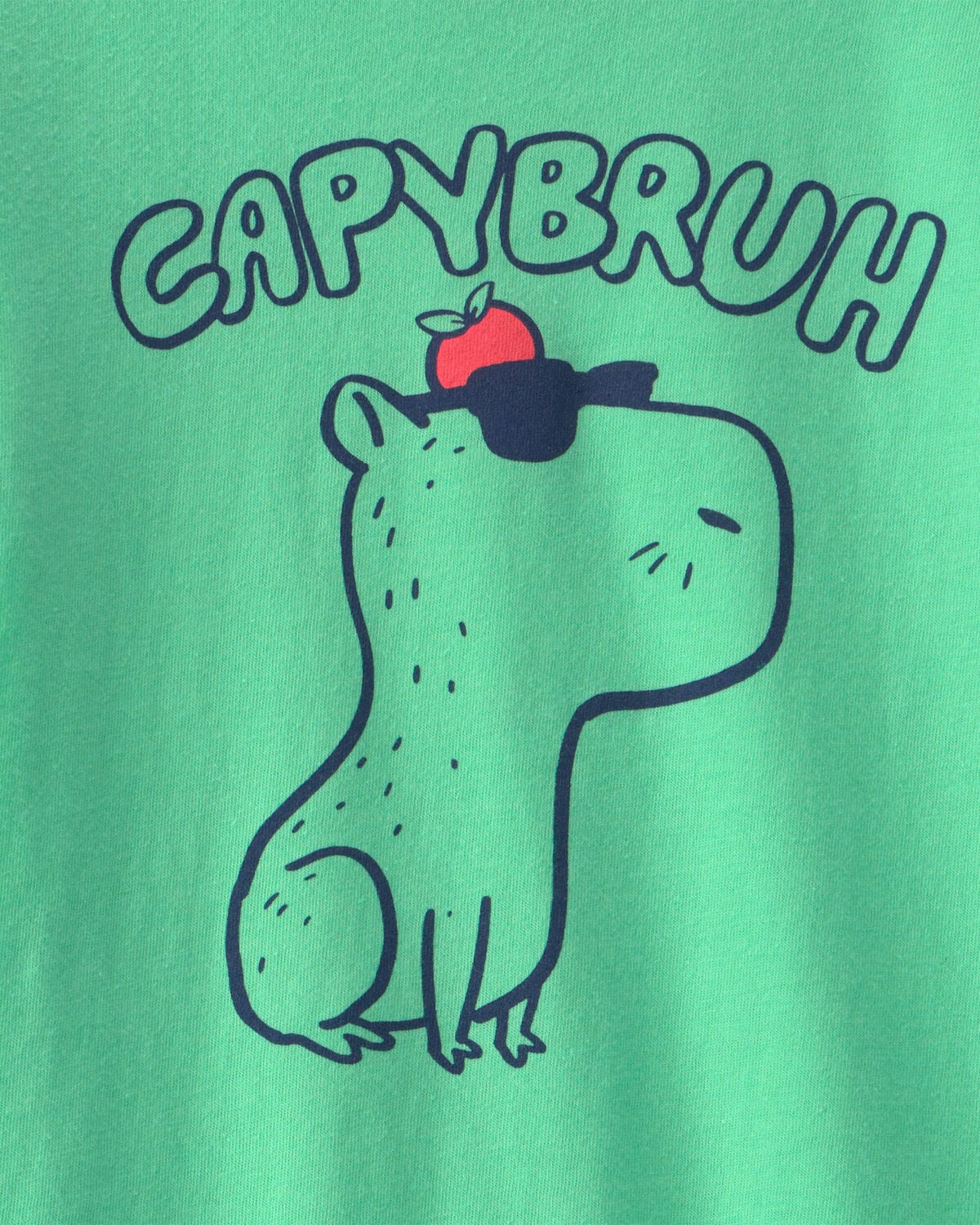 Toddler Boy 'Capybruh' Graphic Tee - Green