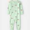 Toddler Dog 100% Cotton Snug Fit 1-Piece Pajama - Green 5 Toddler Dog 100% Cotton Snug Fit 1-Piece Pajama - Green