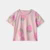 Toddler Girl Strawberry Relaxed Top - Pink