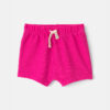 Baby Girl Drawstring Shorts - Pink 13 Baby Girl Drawstring Shorts - Pink
