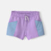 Baby Girl French Terry Shorts - Purple/Blue