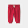 Baby Boy French Terry Pants - Red