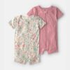 Baby Girl 2-Pack PurelySoft™ Butterfly Garden 1-Piece Pajamas