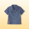Baby Boy Disney© Winnie the Pooh Chambray Embroidered Button-Down Shirt - Medium Wash