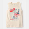 Boys 'Just Chill' Graphic Tank - Cream