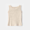 Girls Rib Tank Top - Cream 5 Girls Rib Tank Top - Cream