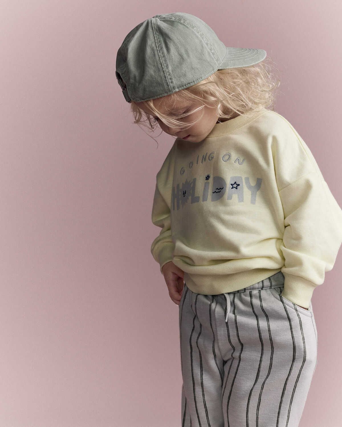 Toddler 'Going On Holiday' Dolman-Sleeve Sweatshirt - Yellow 5 Toddler 'Going On Holiday' Dolman-Sleeve Sweatshirt - Yellow