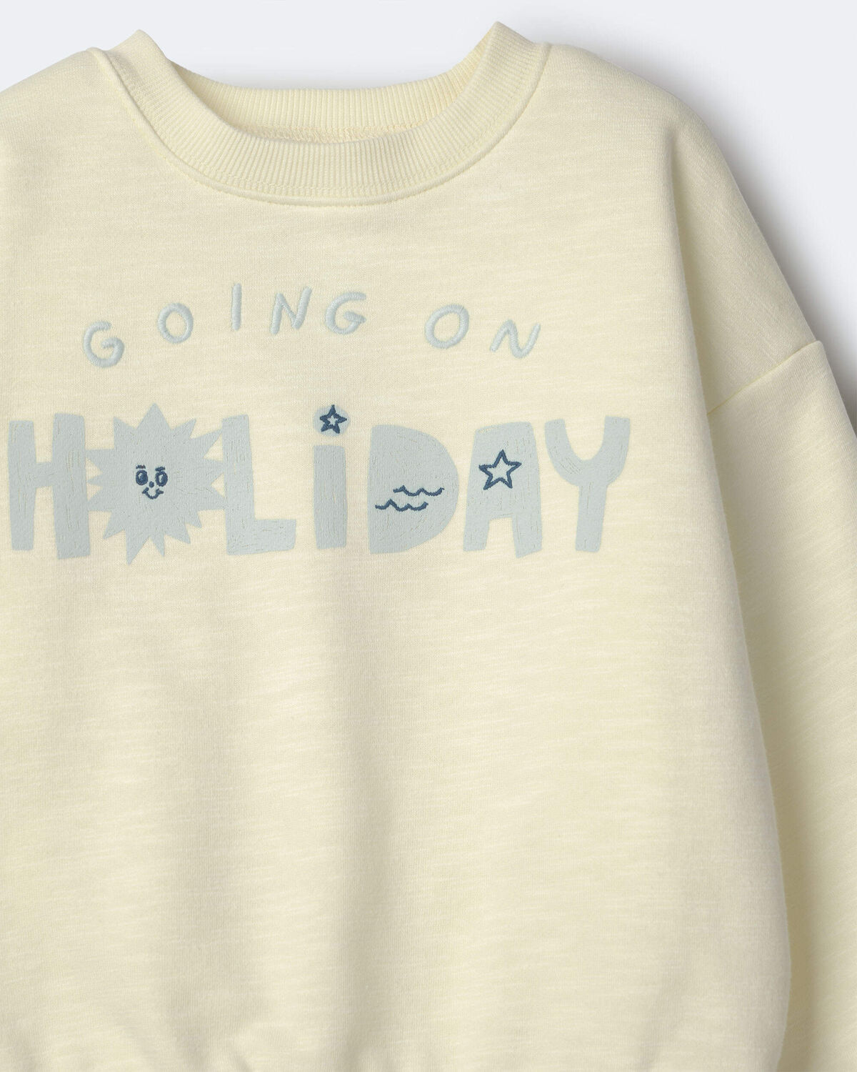Toddler 'Going On Holiday' Dolman-Sleeve Sweatshirt - Yellow 6 Toddler 'Going On Holiday' Dolman-Sleeve Sweatshirt - Yellow