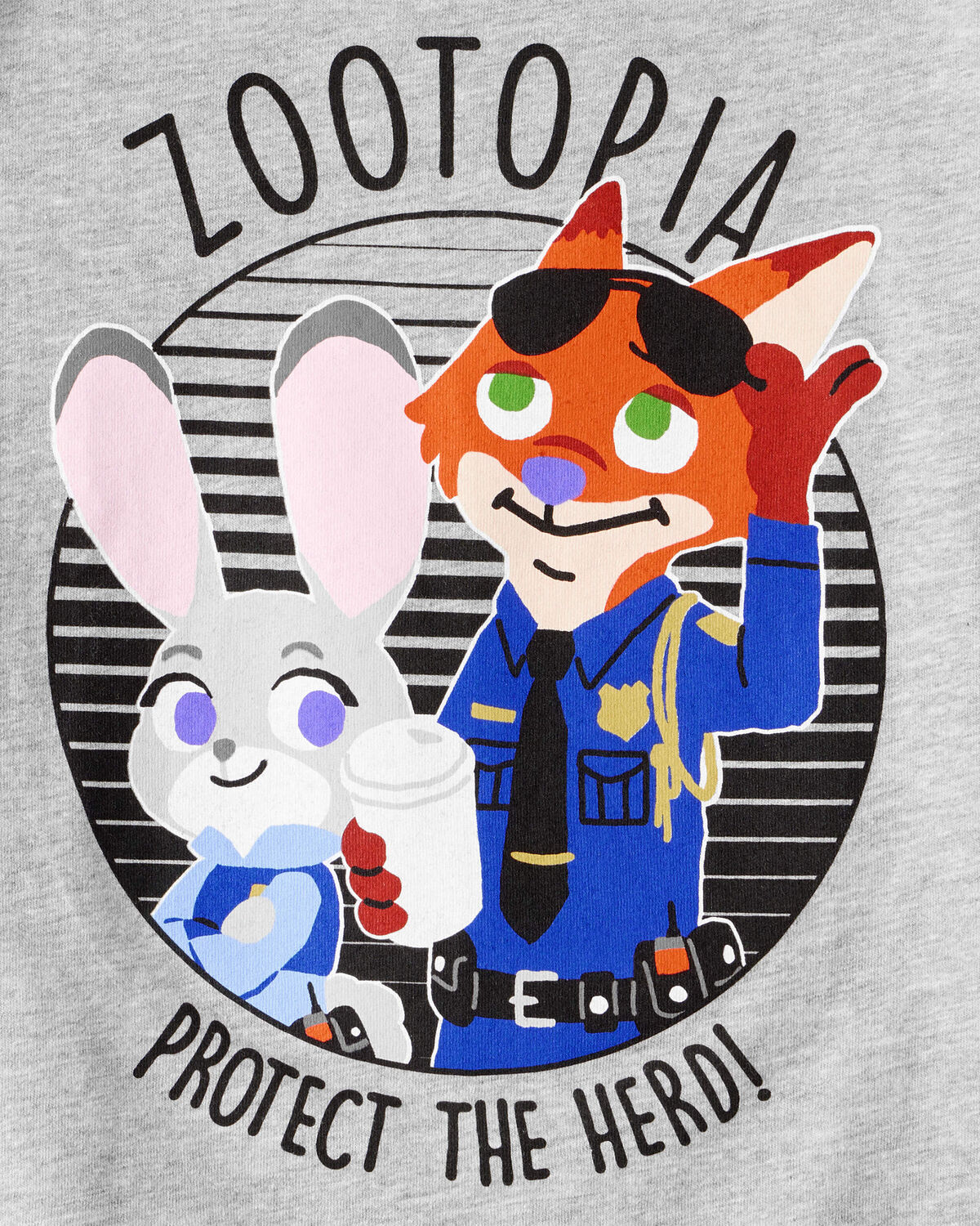Toddler "Protect The Herd" Zootopia Short-Sleeve Graphic Tee - Grey