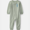 Toddler Boy Beach 100% Cotton 1-Piece Pajama - Green