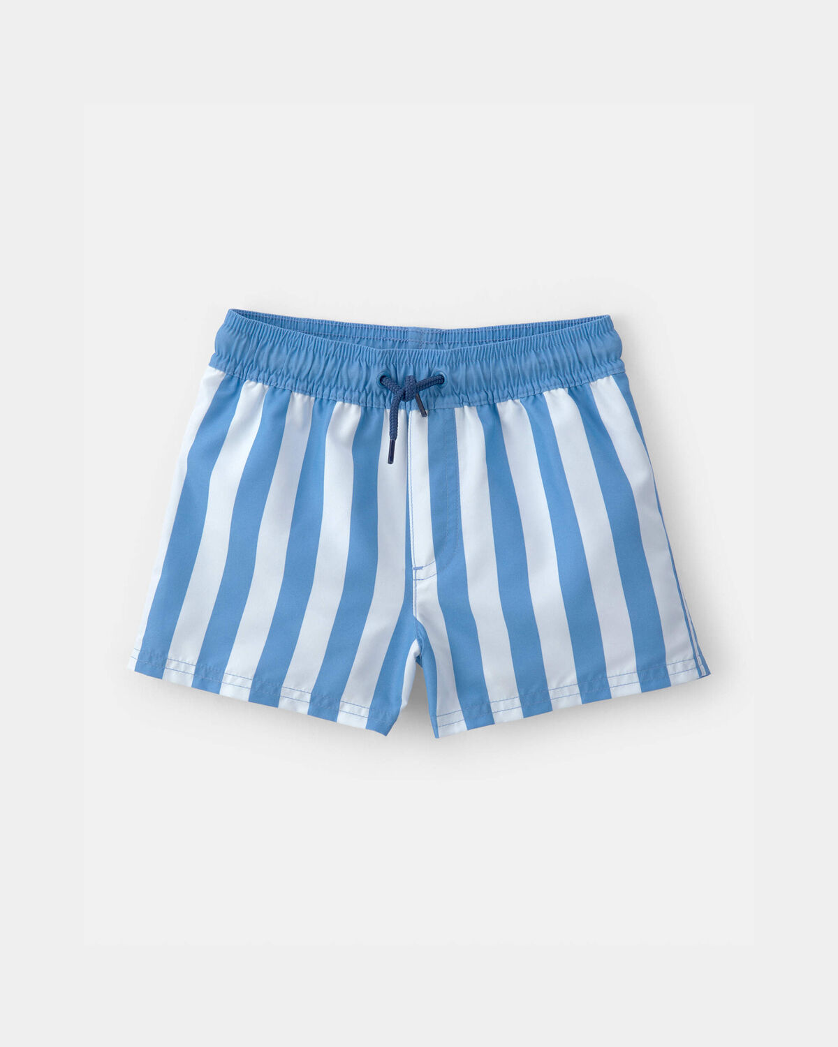 Toddler Boy Striped Swim Trunks - Blue 1 Toddler Boy Striped Swim Trunks - Blue
