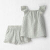 Toddler Girl 2-Piece Organic Cotton Gauze Top & Short Set in Floral 5 Toddler Girl 2-Piece Organic Cotton Gauze Top & Short Set in Floral