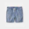 Toddler Boy Denim Drawstring Shorts - Light Wash 5 Toddler Boy Denim Drawstring Shorts - Light Wash