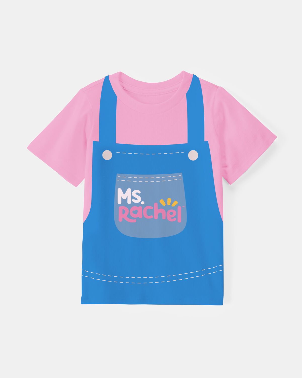 Toddler Girl Ms. Rachel Short Sleeve Graphic Tee - Pink/Blue 1 Toddler Girl Ms. Rachel Short Sleeve Graphic Tee - Pink/Blue