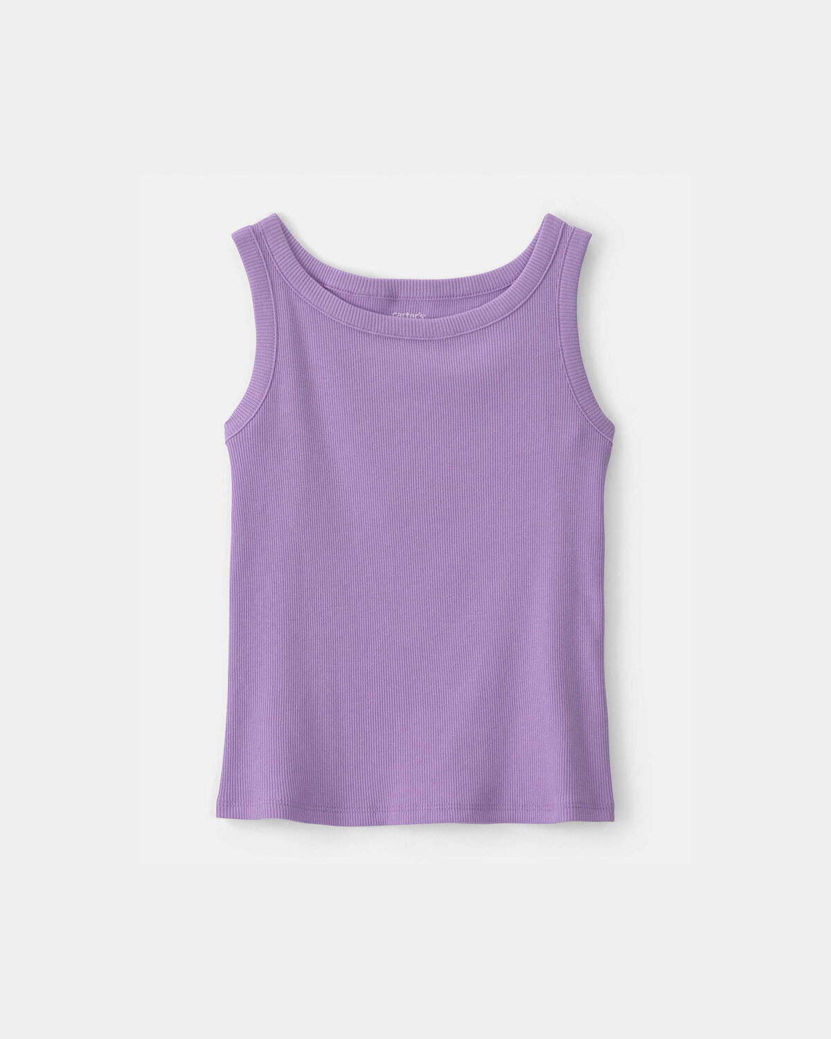 Girls Rib Tank Top - Purple 1 Girls Rib Tank Top - Purple