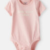Baby Girl 'Little Sister Vibes' Short-Sleeve Graphic Bodysuit - Pink