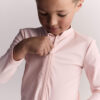 Toddler Full-Zip Long-Sleeve Rashguard - Light Pink