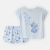Girls 2-Piece Disney© Lilo & Stitch Short-Sleeve Pajama Set - Blue