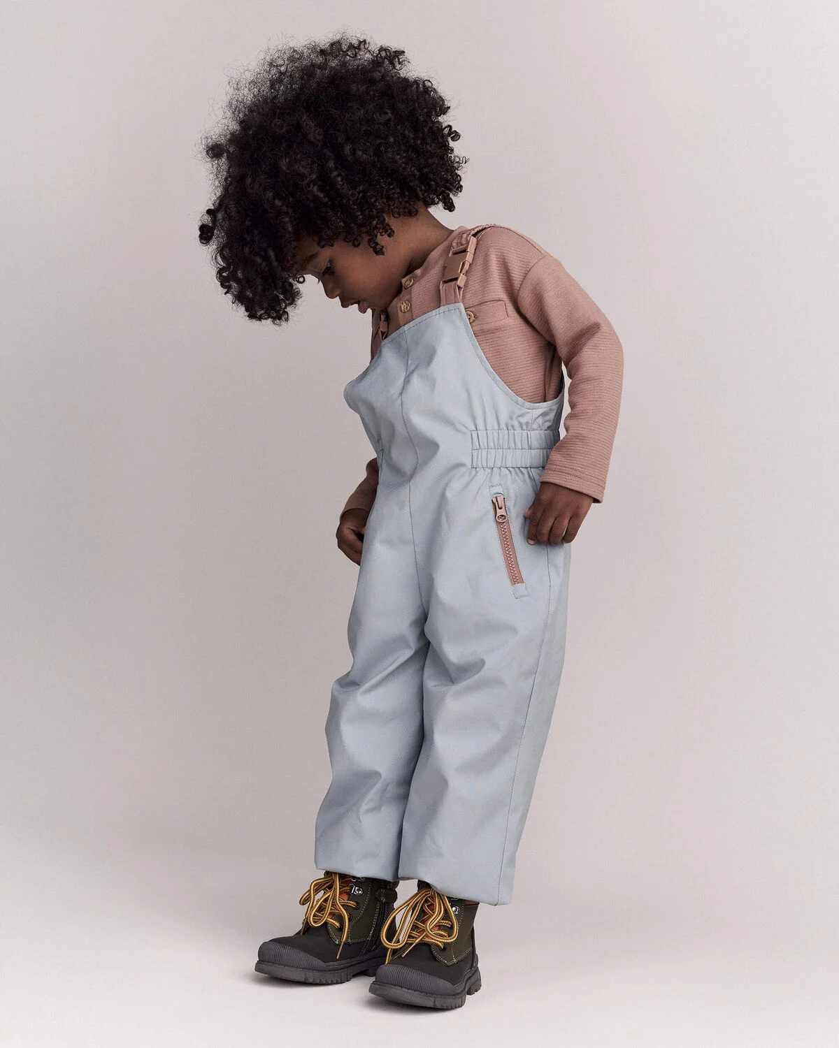 Toddler Rain Bib - Pale Blue