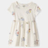 Baby Girl Easter Bunny Short-Sleeve Dress - Cream