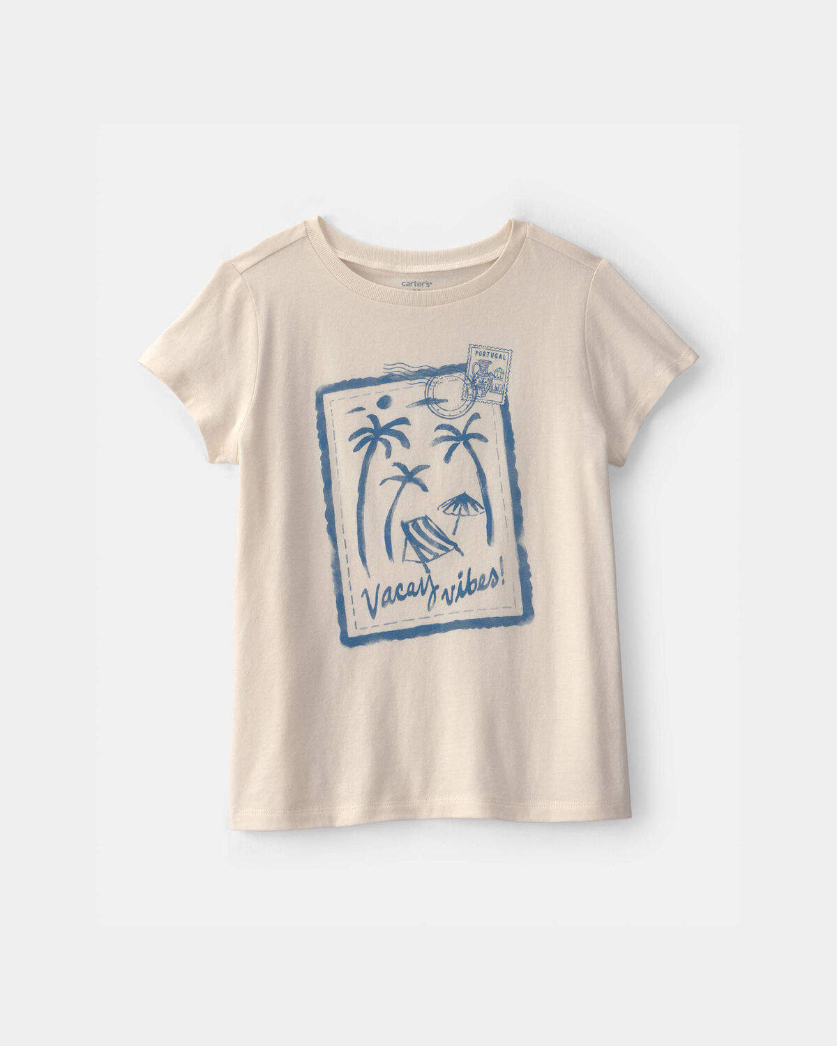 Girls 'Vacay Vibes' Beach Graphic Tee - Ivory 1 Girls 'Vacay Vibes' Beach Graphic Tee - Ivory