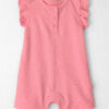 Baby Girl Flutter-Sleeve Romper Made with Organic Cotton