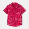Toddler Boy Bandana Short-Sleeve Button-Down Shirt - Red 5 Toddler Boy Bandana Short-Sleeve Button-Down Shirt - Red