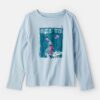 Girls Skiing Long-Sleeve Graphic Tee - Blue