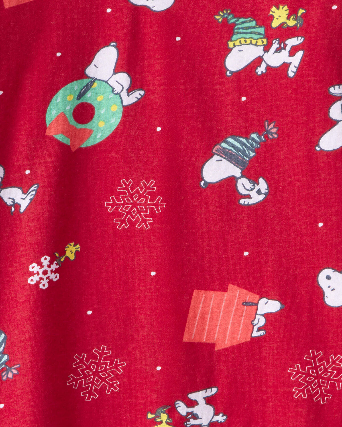 Kids Christmas Peanuts Snoopy Print Long-Sleeve Graphic Tee - Red 2 Kids Christmas Peanuts Snoopy Print Long-Sleeve Graphic Tee - Red