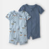 Baby Boy 2-Pack PurelySoft™ Vintage Plane Rompers - Blue 5 Baby Boy 2-Pack PurelySoft™ Vintage Plane Rompers - Blue