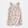 Baby Girl Floral Sleeveless Romper - Ivory