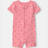 Baby Girl Fruit 100% Cotton 1-Piece Romper Pajama - Pink
