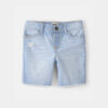 Girls Frayed Denim Skimmer Shorts - Light Wash