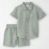 Boys 2-Piece Organic Cotton Gauze Top & Short Set